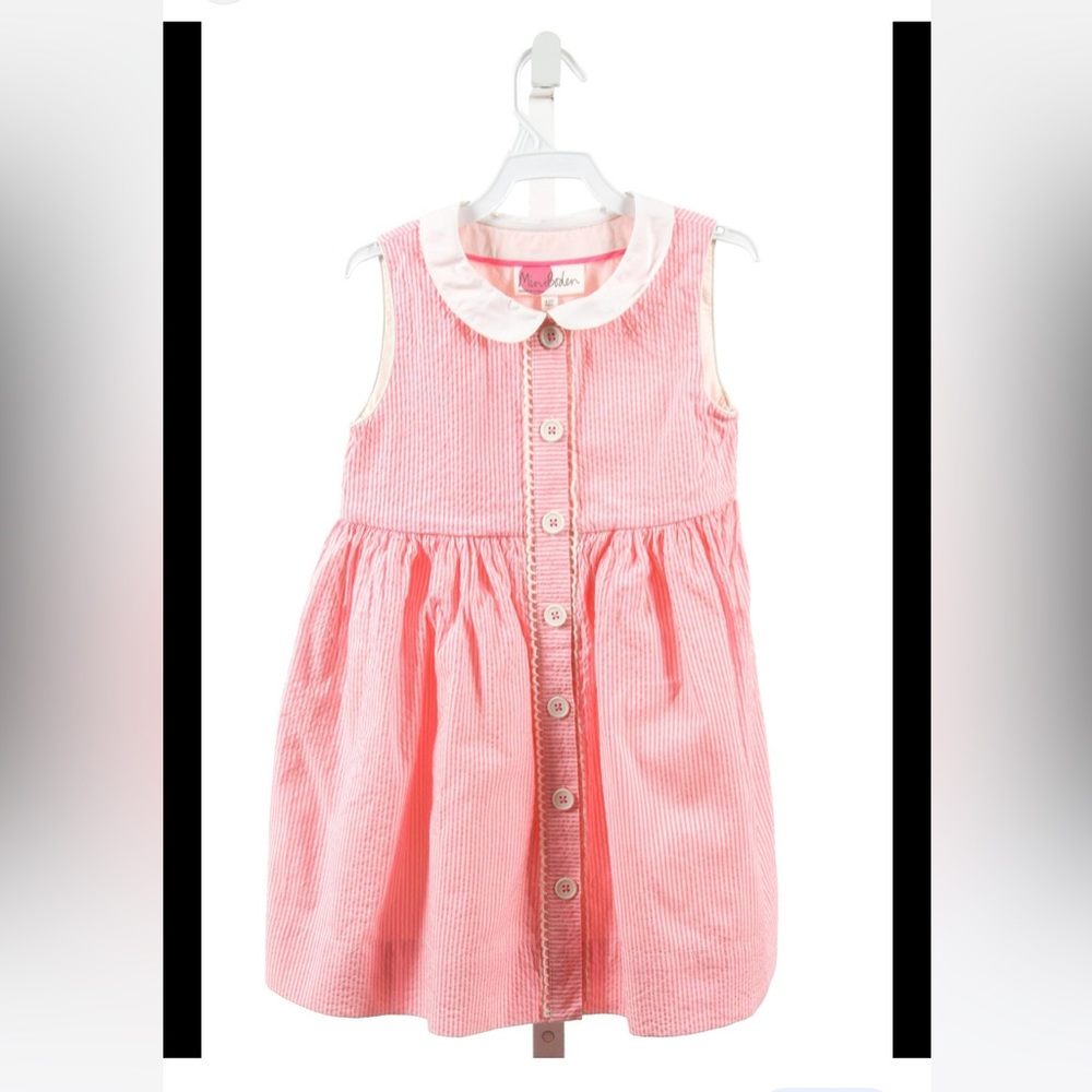 COPY - Mini Biden Toddler pink striped dress size 3-4T perfect condition